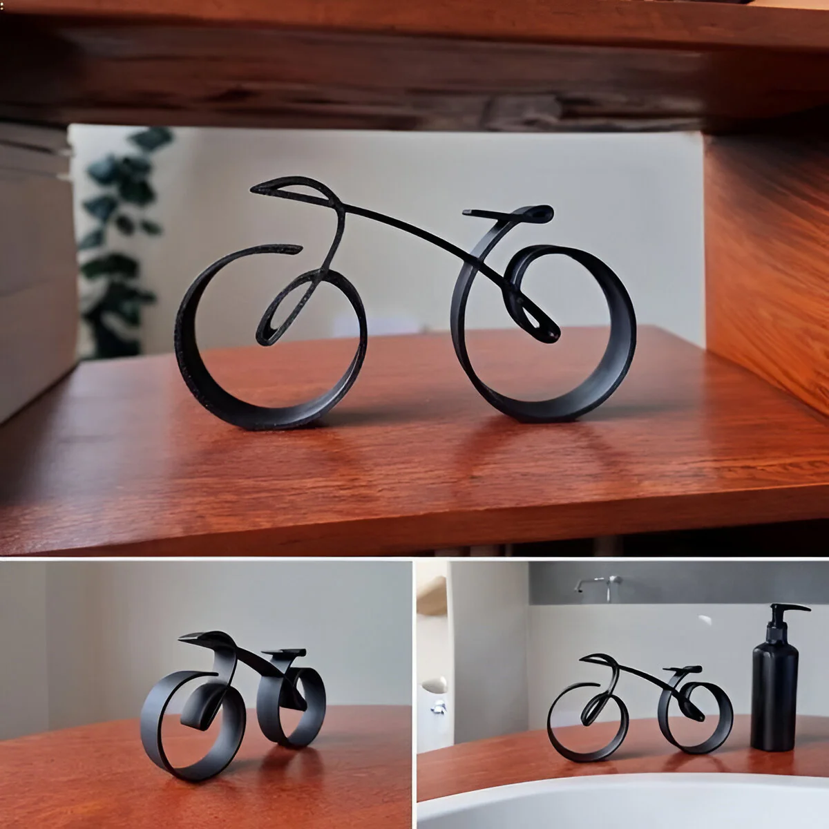 Wire Frame Bicycle Sculpture for Desk Display - Image 2