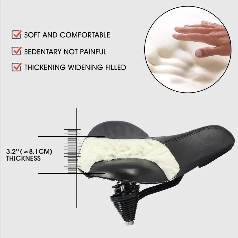 Memory Foam Bike Saddle with Ventilation for Long Rides - Image 10