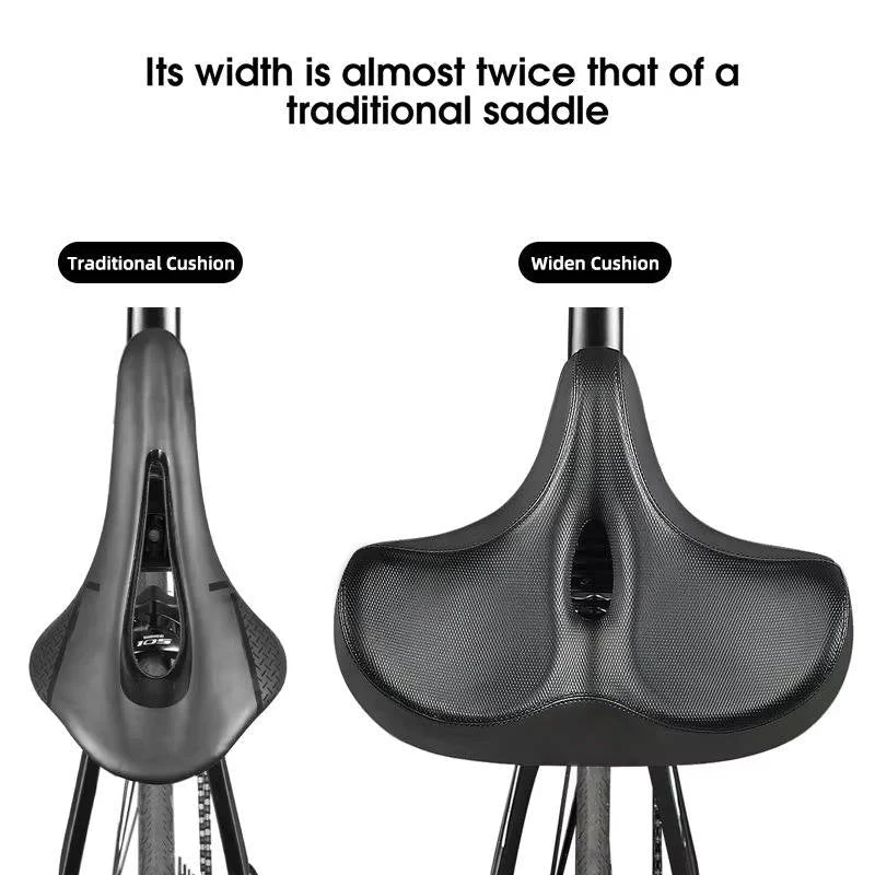 Memory Foam Bike Saddle with Ventilation for Long Rides - Image 2