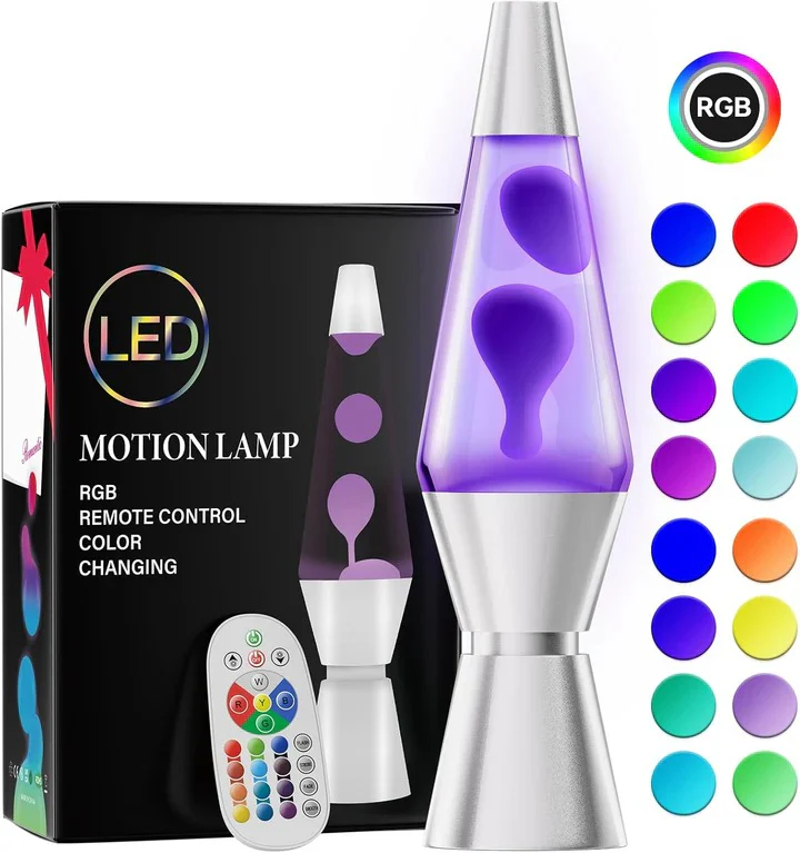 Motion Lava Lamp with Color Changing Wax Flow - Image 2