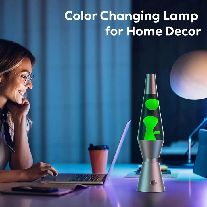 Motion Lava Lamp with Color Changing Wax Flow - Image 4