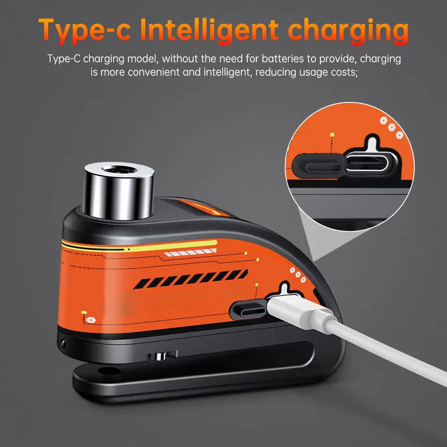 Motorcycle Disc Lock Alarm with 120dB Siren - Image 10
