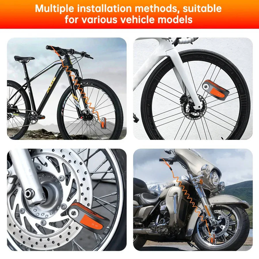 Motorcycle Disc Lock Alarm with 120dB Siren - Image 12