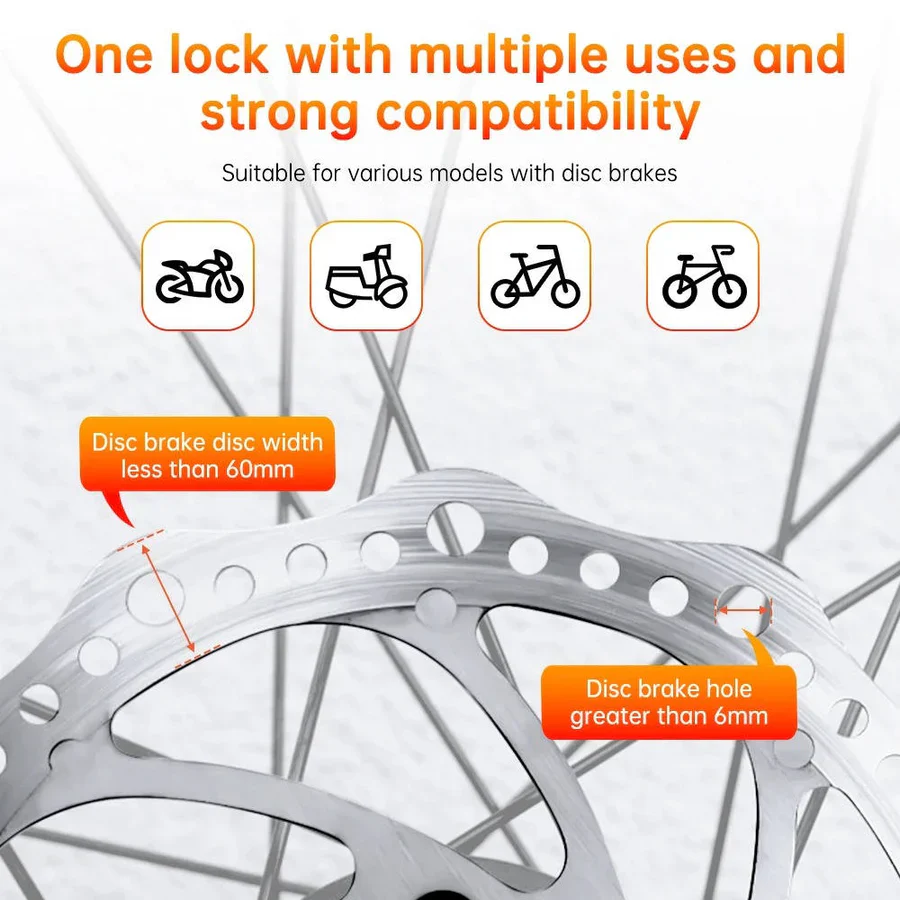 Motorcycle Disc Lock Alarm with 120dB Siren - Image 14