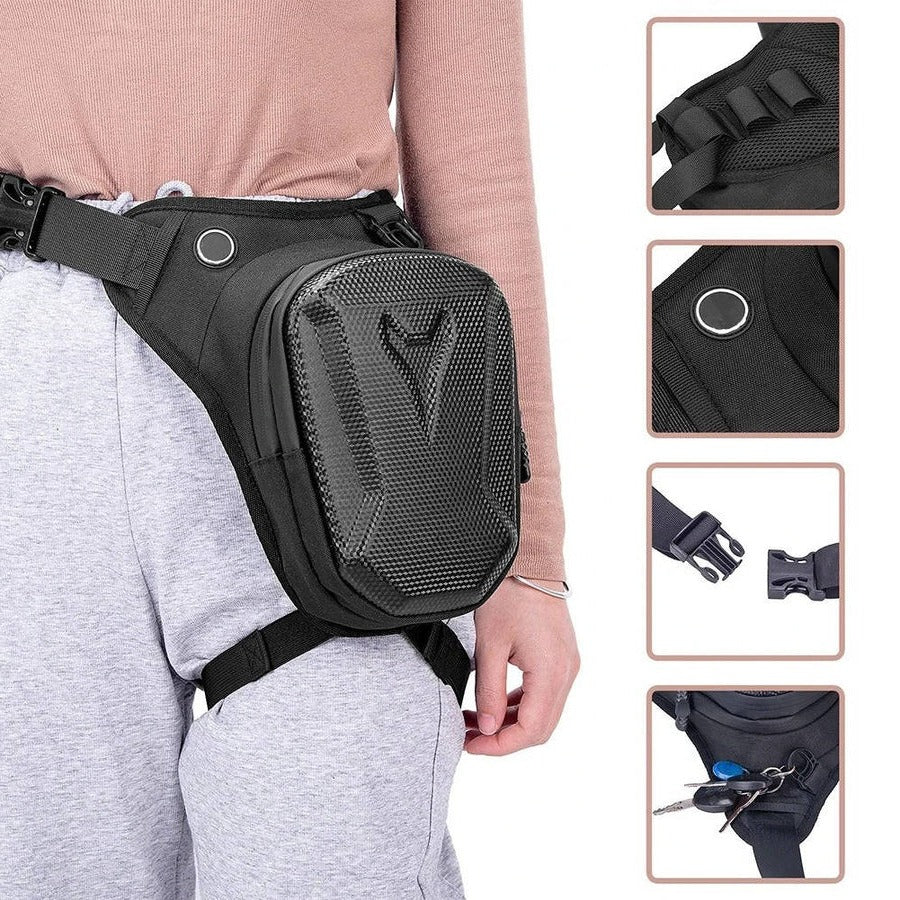Motorcycle Leg Bag Waterproof with Secure Storage - Image 2