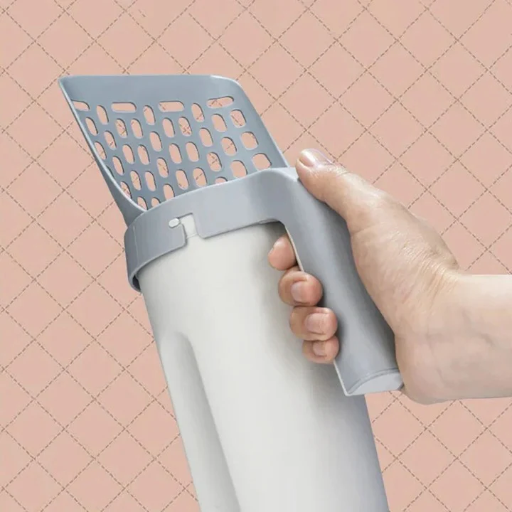 Cat Litter Scoop with Integrated Waste Container and Sifter - Image 2
