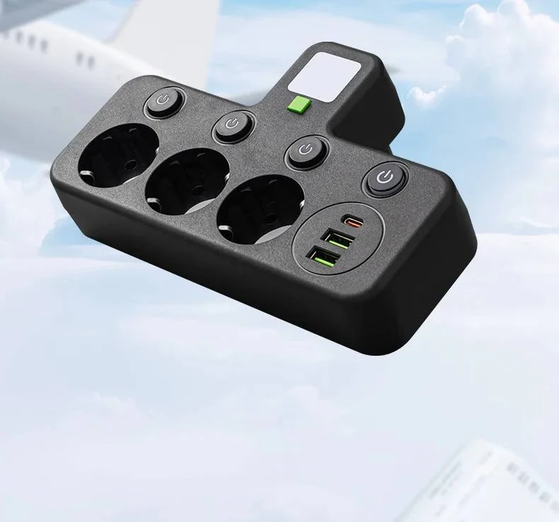 Multi-Outlet Power Strip with USB and USB-C Ports and 2500W Surge Protection - Image 7