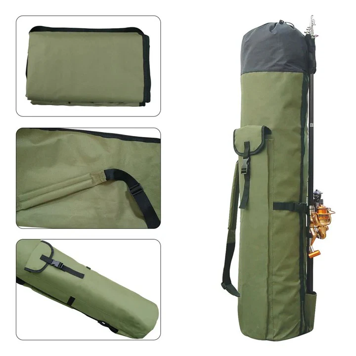 Portable Fishing Gear Bag, Multi-Pocket Rod Storage - Image 4