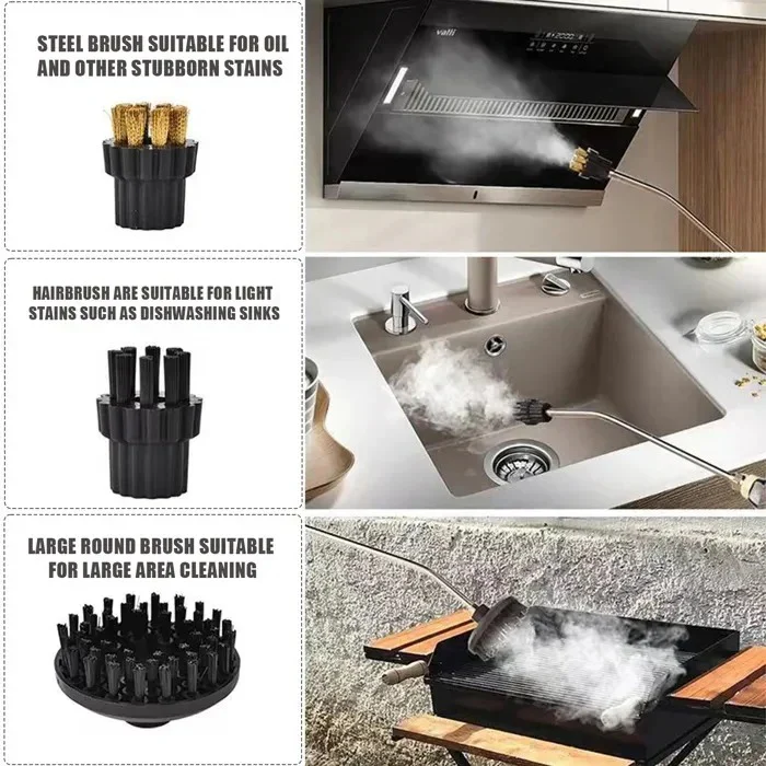 Steam Cleaning Device with Nozzles and Heat Resistant Gloves - Image 4