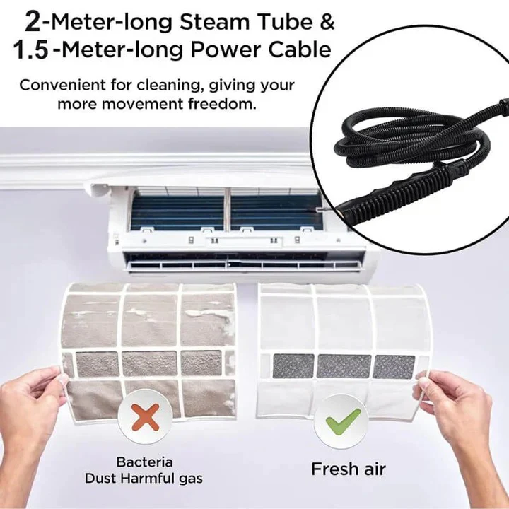 Steam Cleaning Device with Nozzles and Heat Resistant Gloves - Image 6