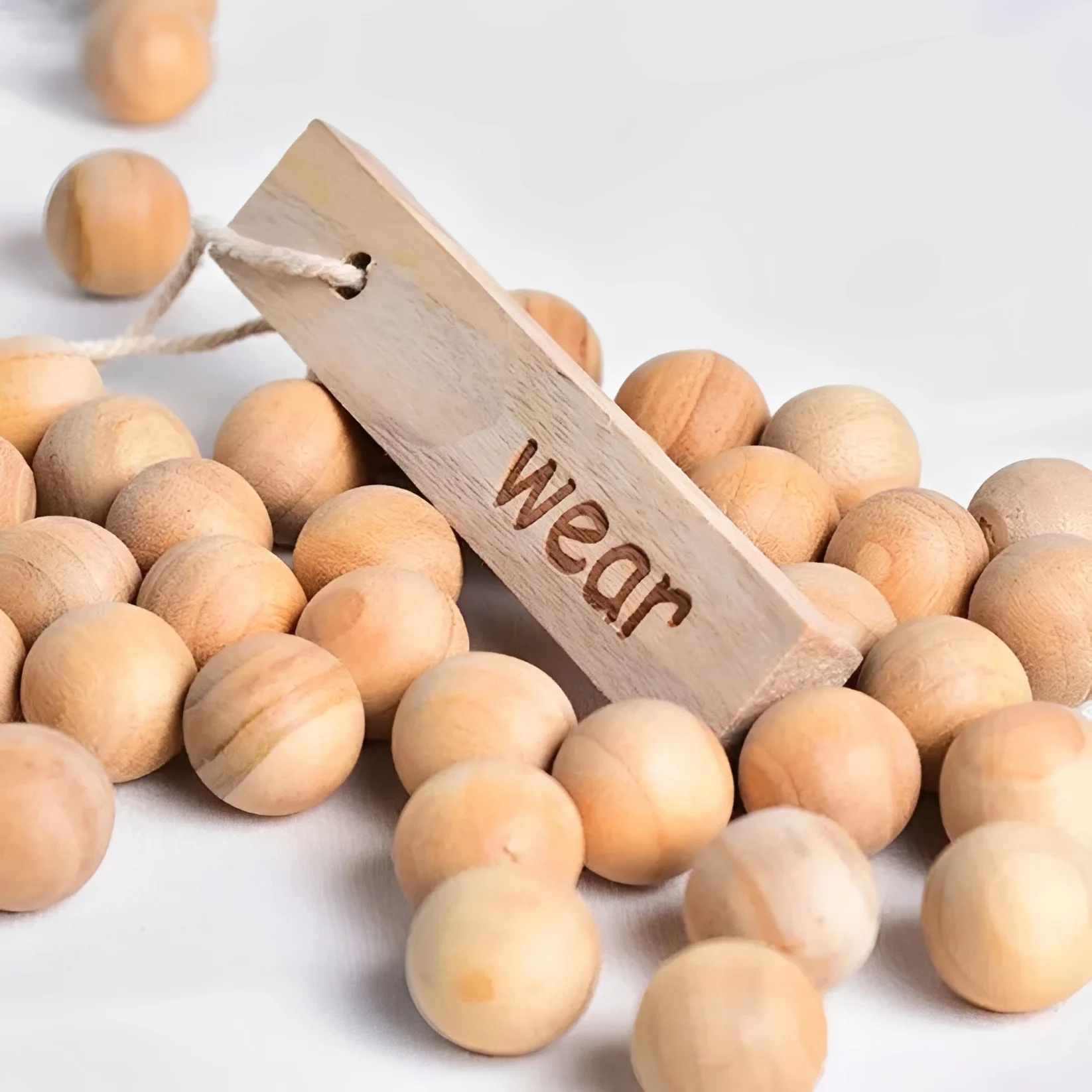 Cedar Camphorwood Moth Repellent Balls for Closets and Drawers - Image 2