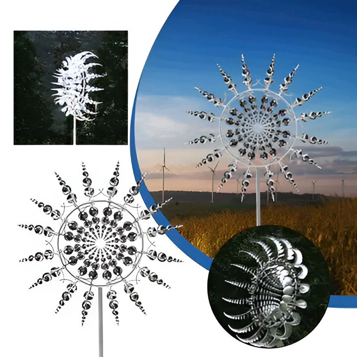 Anti Rust Magical Metal Windmill, Kinetic Metal Wind Spinners - Image 3