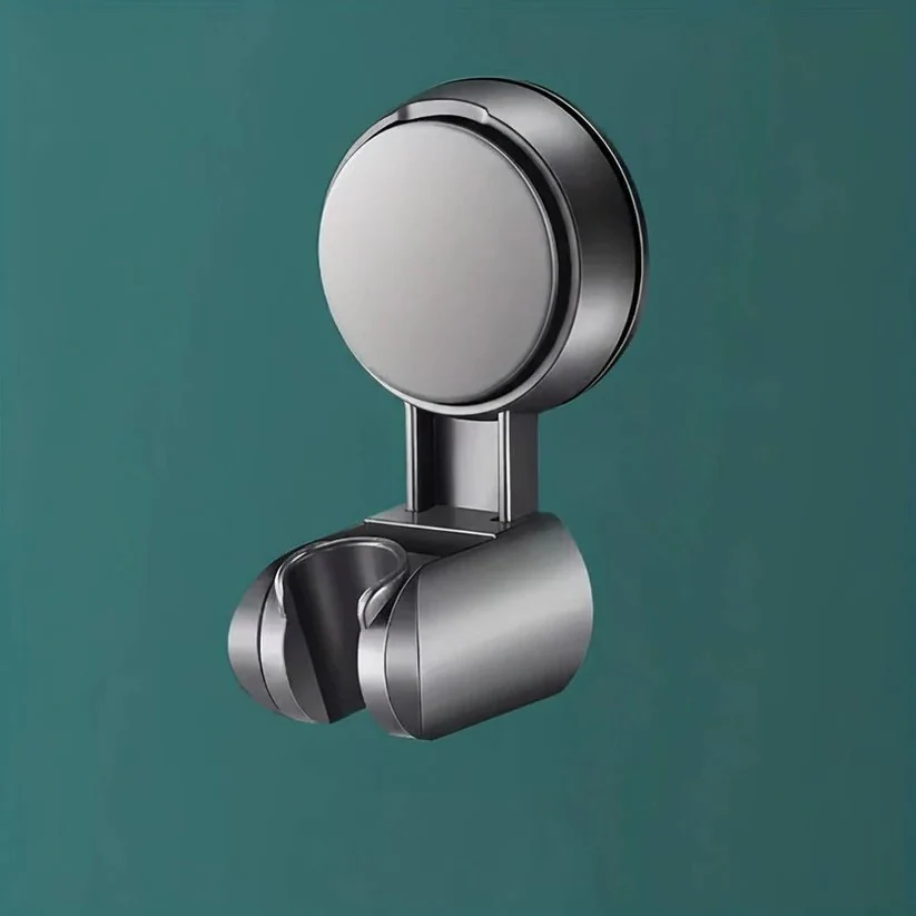 No Drill Adhesive Shower Head Holder, Adjustable 360 Degree Wall Mount Bracket - Image 2