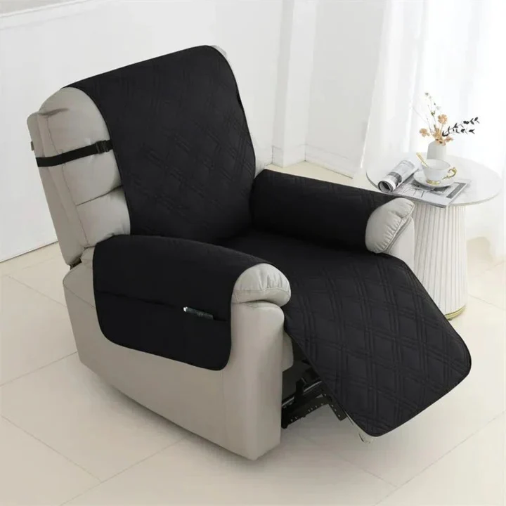 Non-Slip Waterproof Quilted Recliner Cover with Elastic Straps - Image 7
