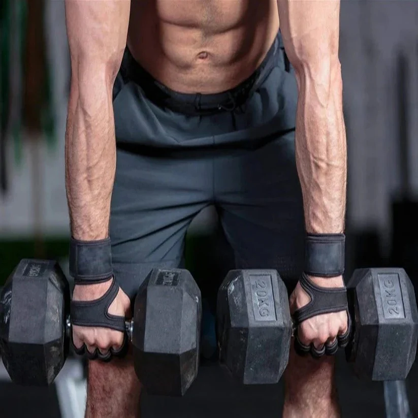 Open Back Fingerless Gloves with Flexible Fit - Image 4