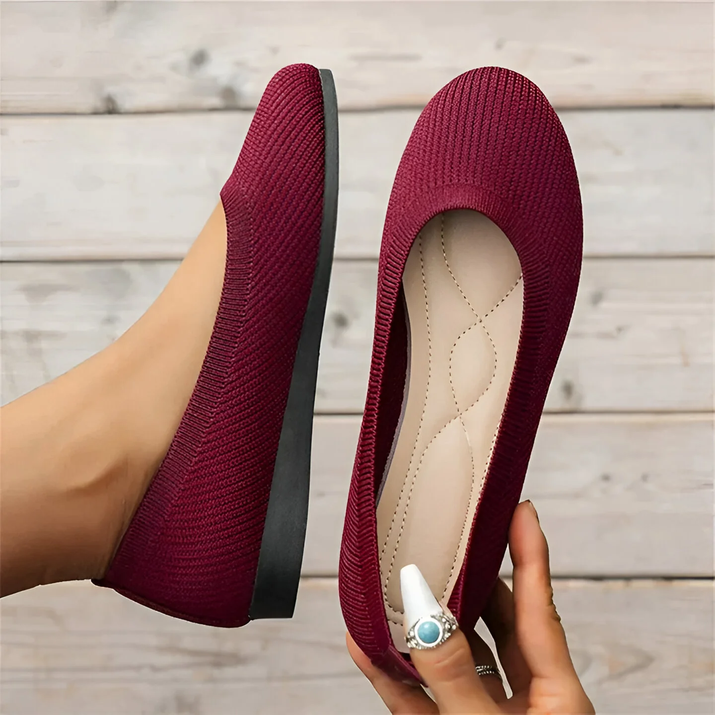 Women’s Supportive Slip-On Comfort Shoes, Arch Fit - Image 3