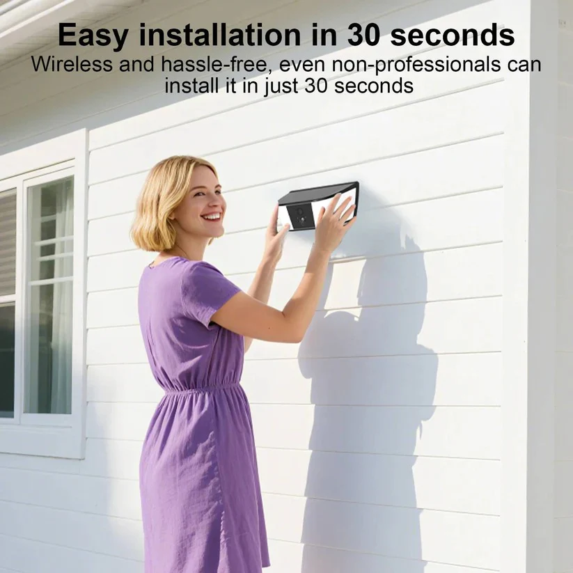 Wireless Solar Security Camera with Floodlight and PIR Motion Detection - Image 10