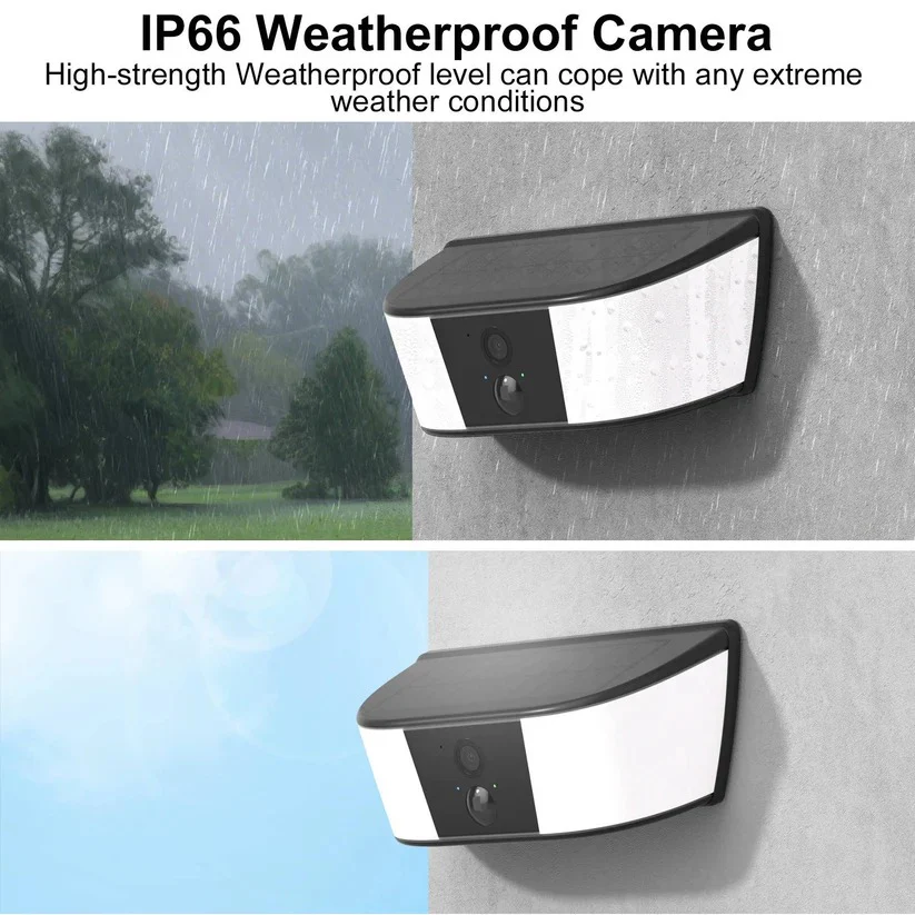 Wireless Solar Security Camera with Floodlight and PIR Motion Detection - Image 7
