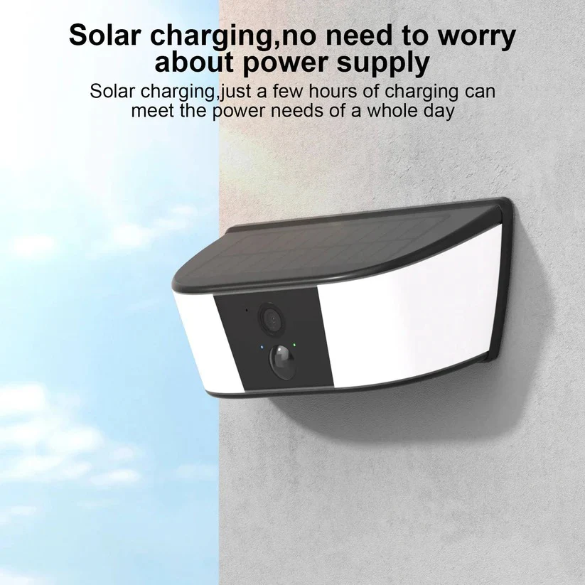 Wireless Solar Security Camera with Floodlight and PIR Motion Detection - Image 8