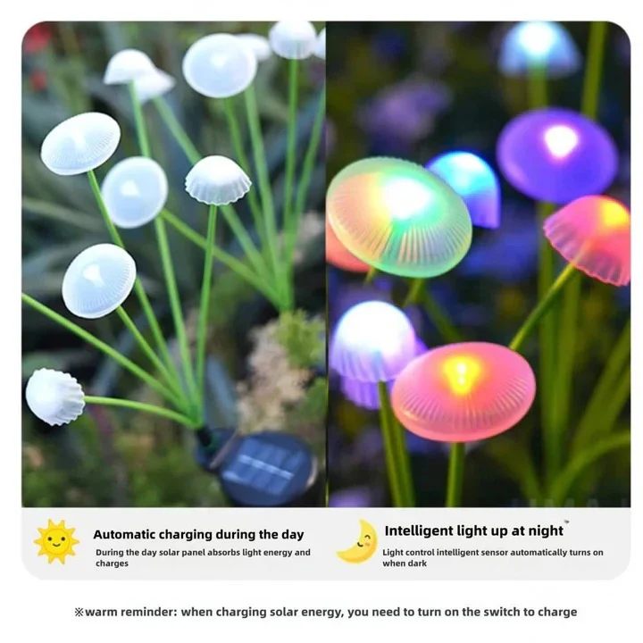 Solar Garden Light with Jellyfish Design and Color Changing LEDs - Image 7