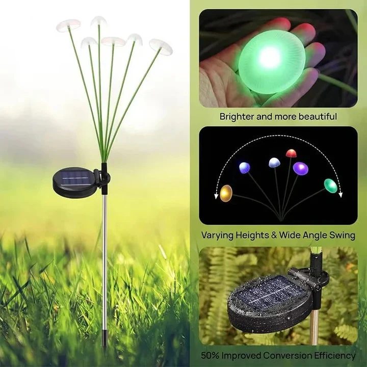 Solar Garden Light with Jellyfish Design and Color Changing LEDs - Image 9