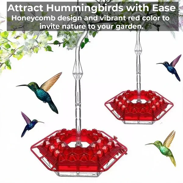 Outdoor Hummingbird Feeder with Ant Moat Feature - Image 3