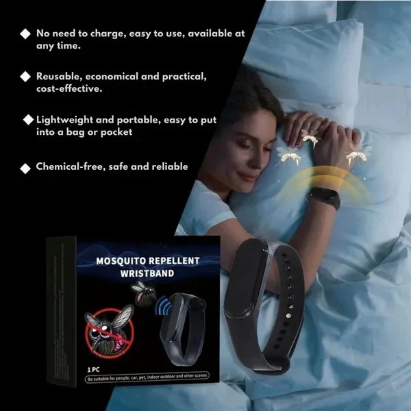 Wearable Ultrasonic Mosquito Deterrent Wristband with Clip On Design - Image 5