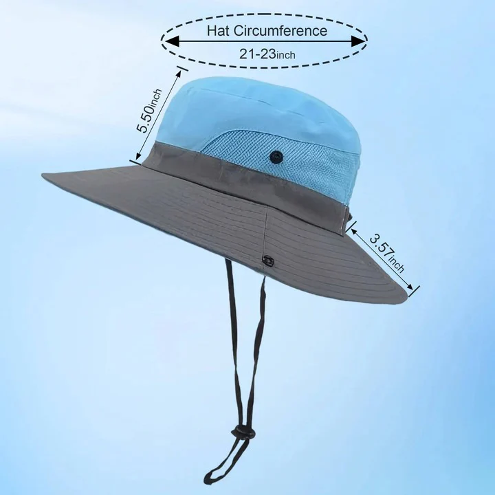 Foldable Outdoor Sun Hat with Wide Brim and Adjustable Strap - Image 11