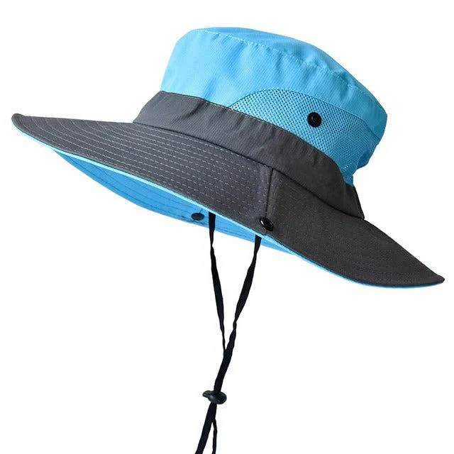 Foldable Outdoor Sun Hat with Wide Brim and Adjustable Strap - Image 12