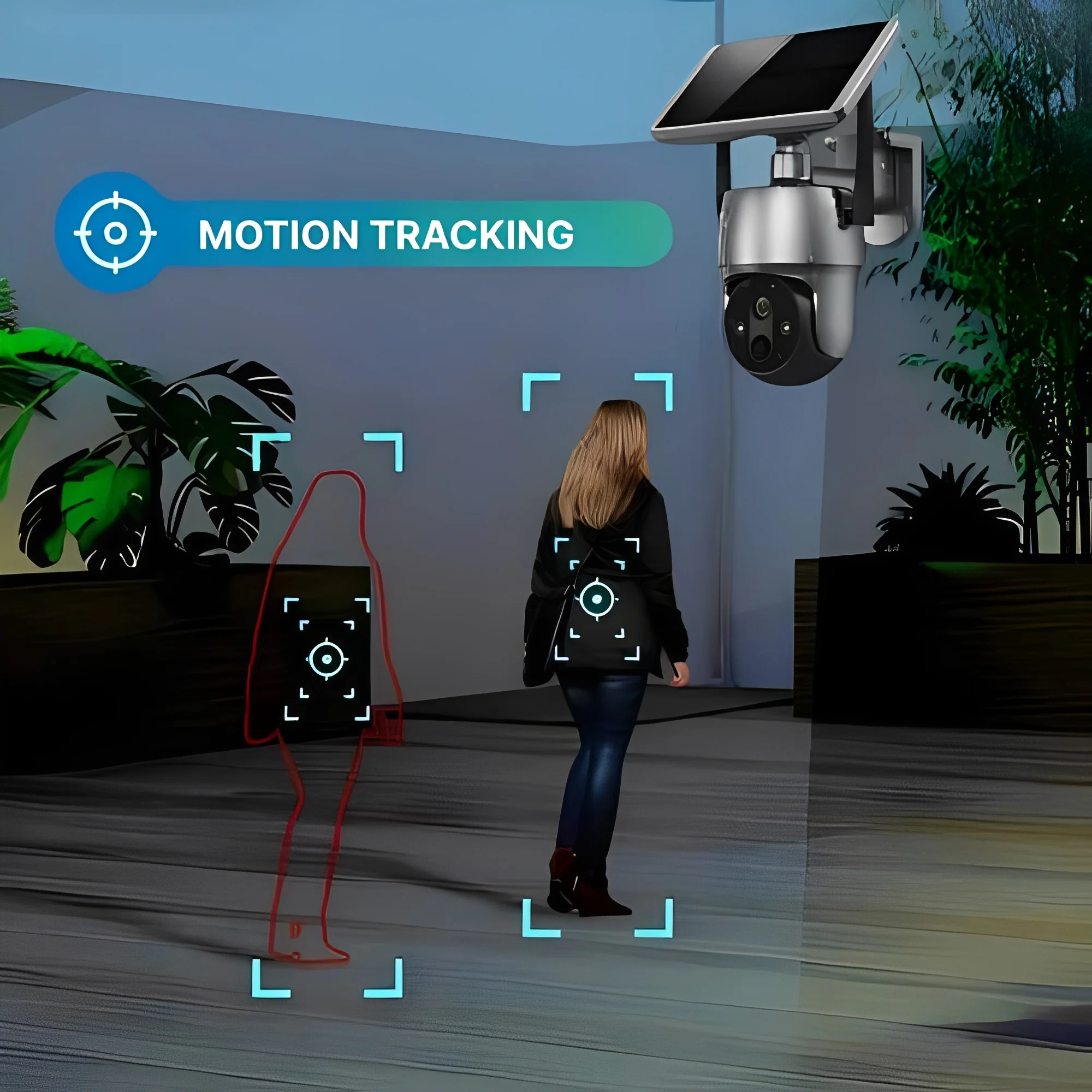 Solar Powered Outdoor Camera with Motion Detection and Audio - Image 3