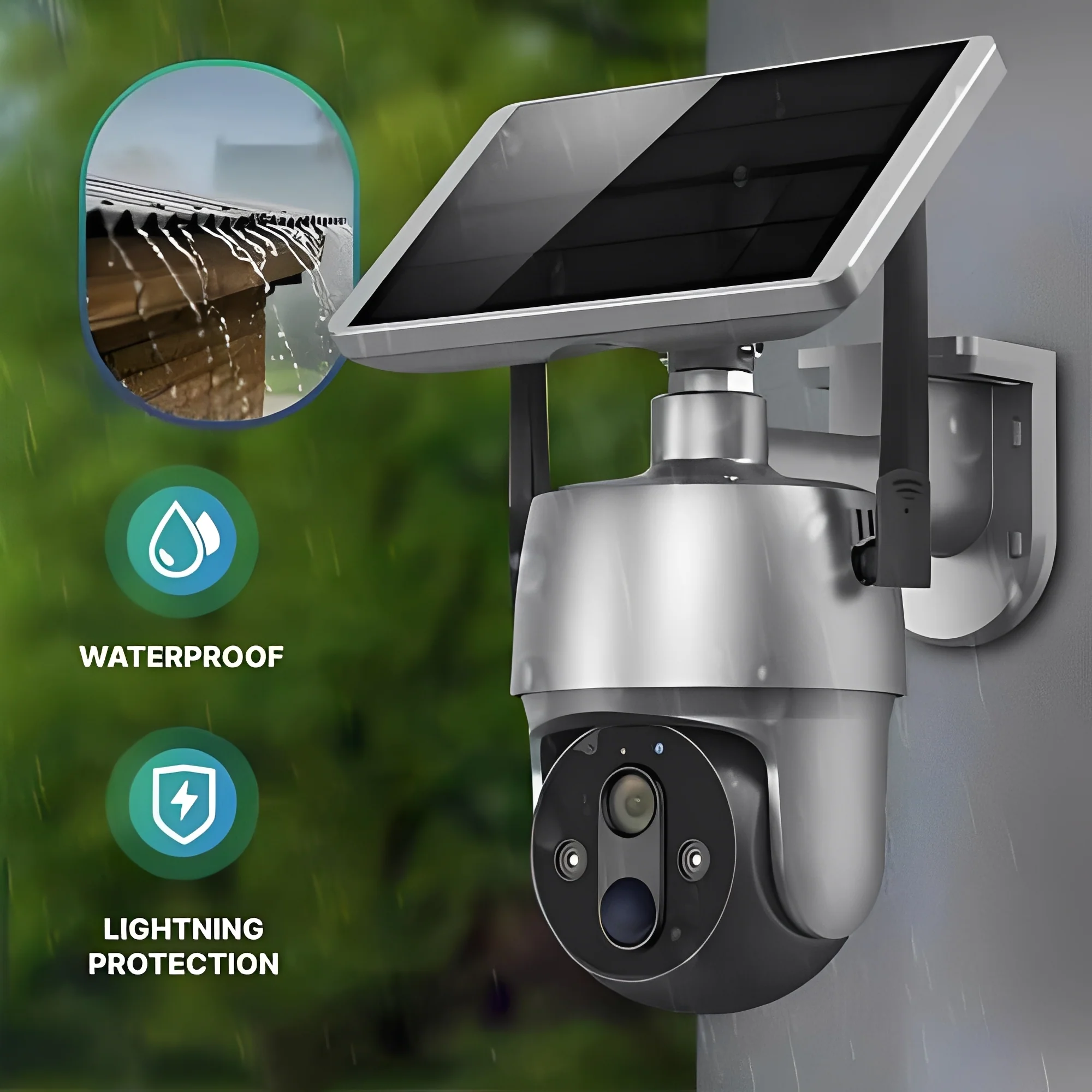 Solar Powered Outdoor Camera with Motion Detection and Audio - Image 5