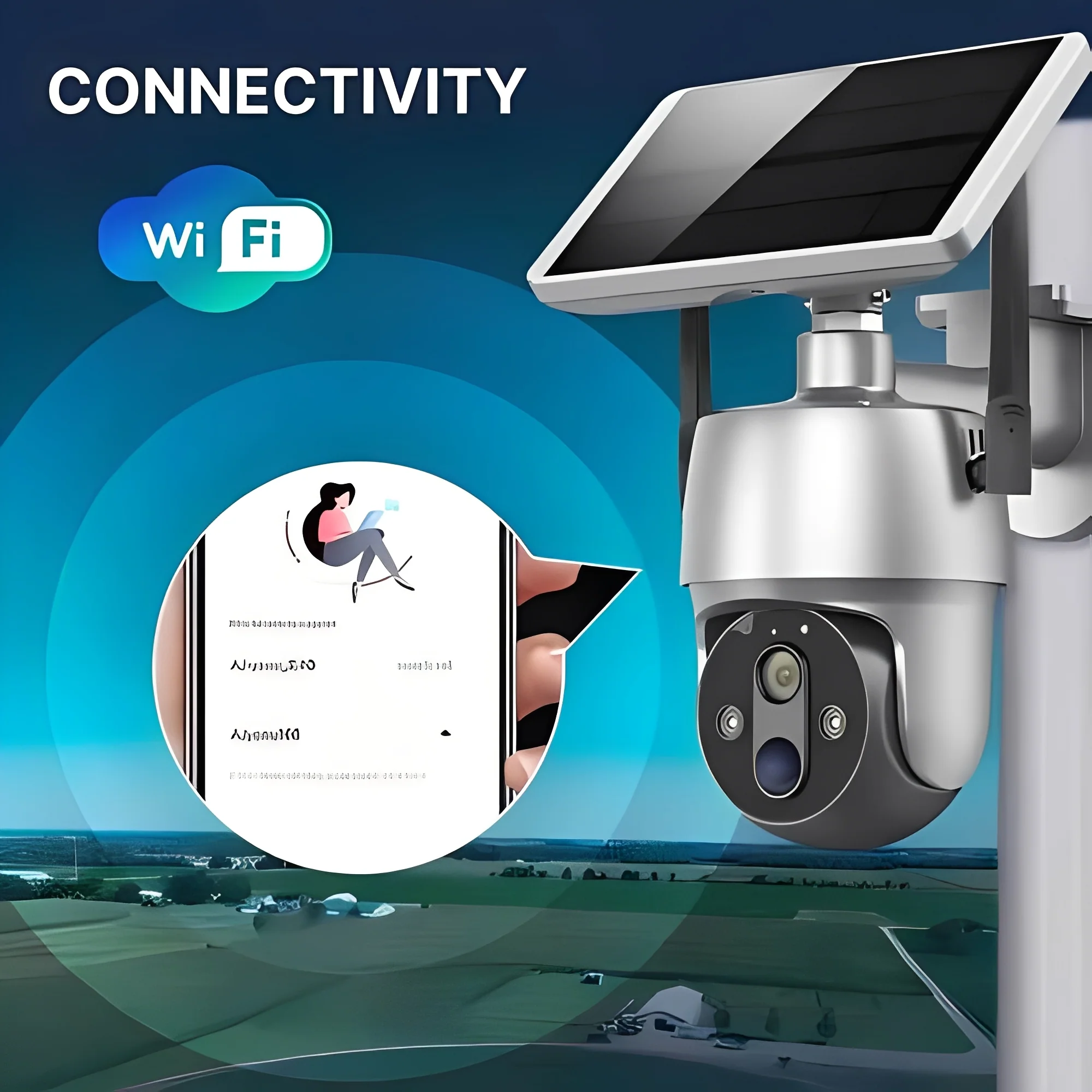 Solar Powered Outdoor Camera with Motion Detection and Audio - Image 6