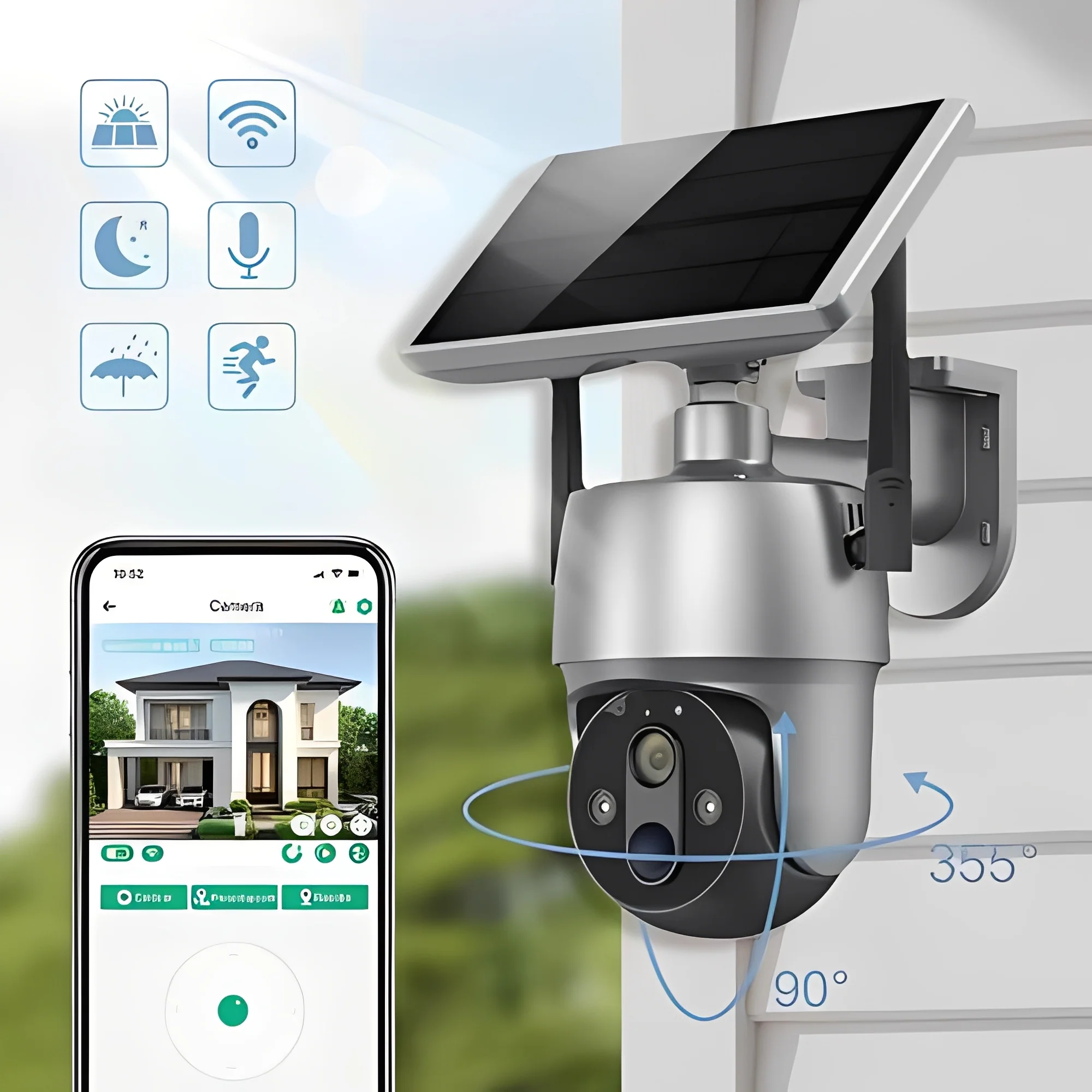 Solar Powered Outdoor Camera with Motion Detection and Audio - Image 8