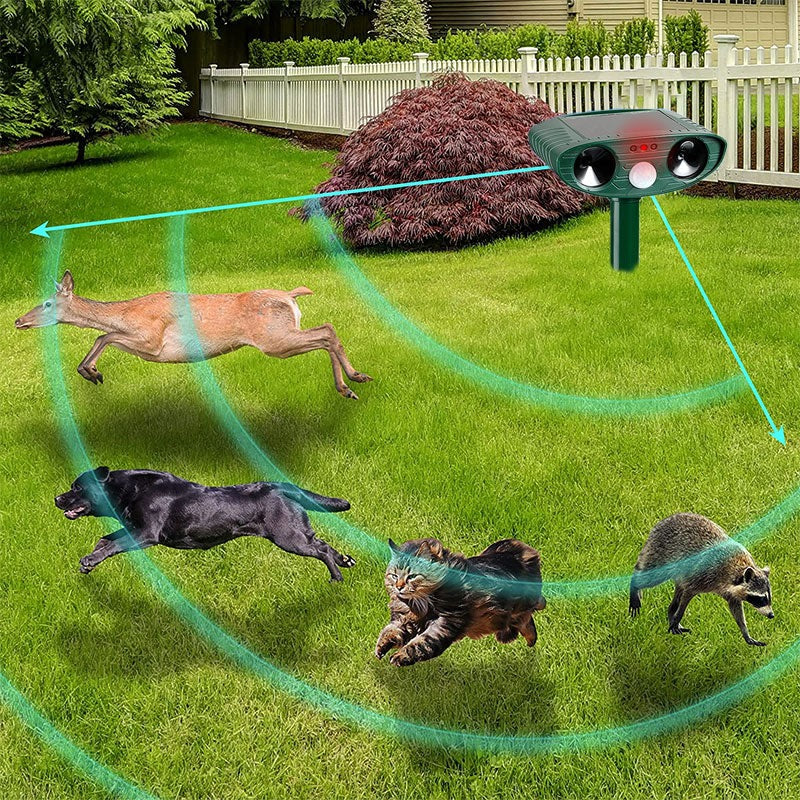 Solar Outdoor Ultrasonic Armadillo Deterrent Device, Motion Activated - Image 2