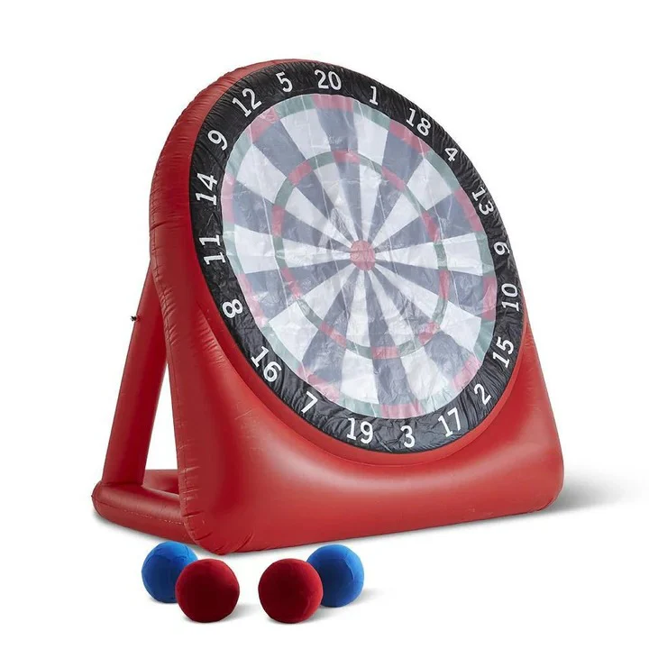 Inflatable Football Kick Target with Adhesive Surface and Pump - Image 2
