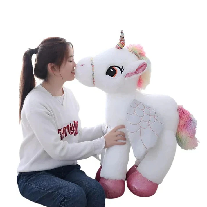 Oversized Plush Unicorn Stuffed Animal Toy - Image 4