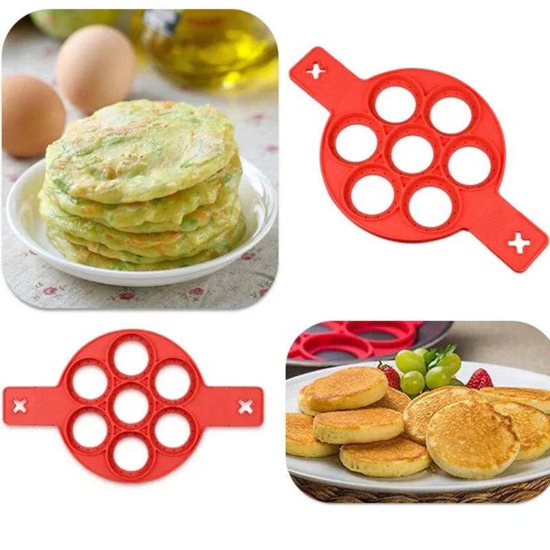 Non-Stick Aluminum Pancake Pan with Multiple Compartments, 15 in - Image 3