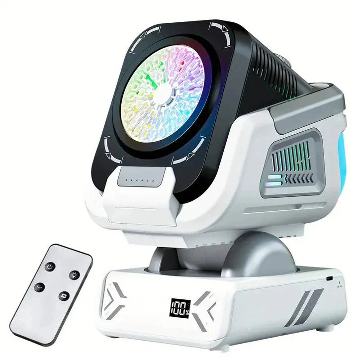 Bubble Blower with LED Lights and Rotating Base