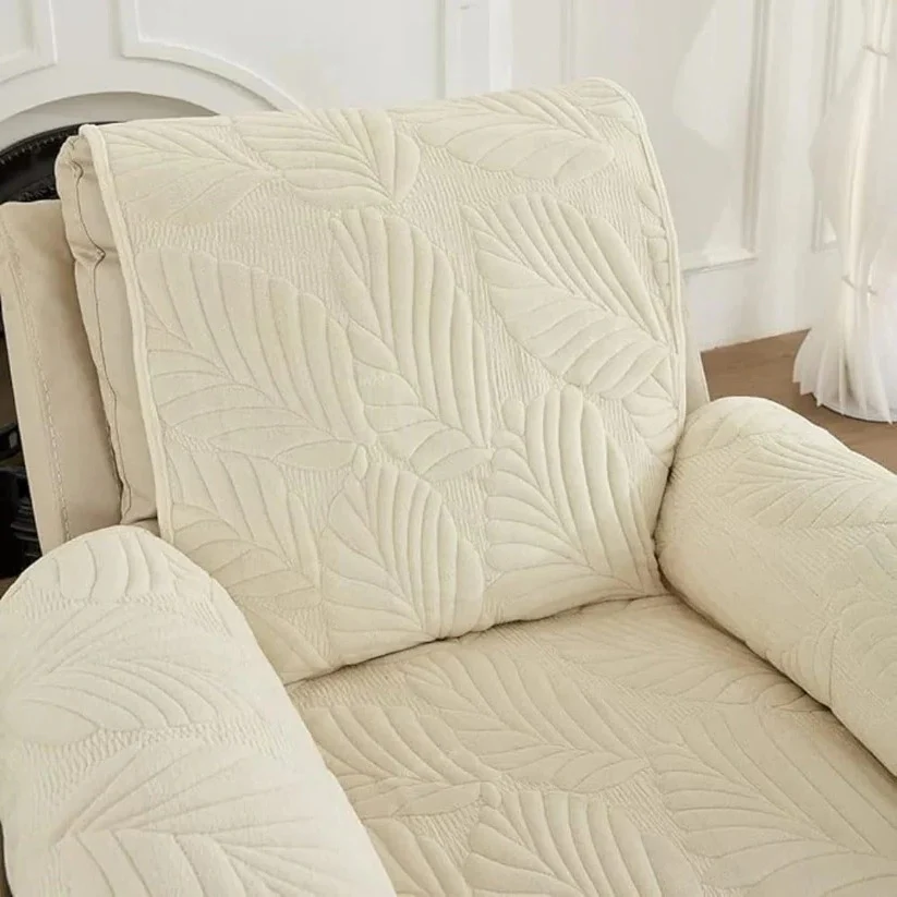 Patterned Stretch Recliner Slipcover with Full Coverage - Image 12