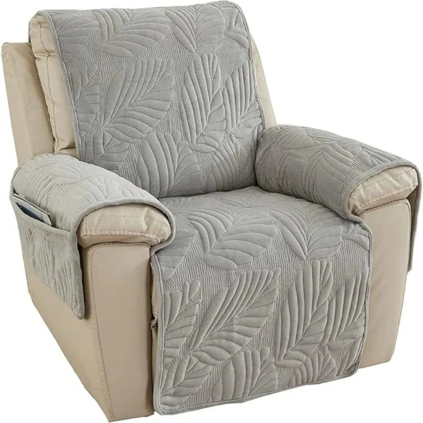 Patterned Stretch Recliner Slipcover with Full Coverage - Image 5
