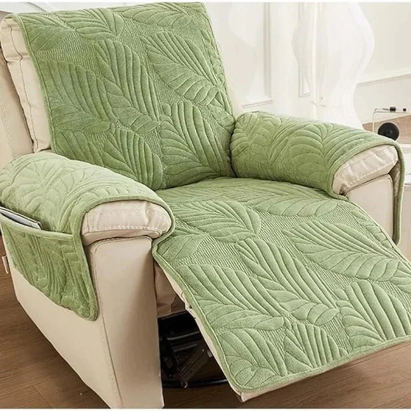 Patterned Stretch Recliner Slipcover with Full Coverage - Image 6