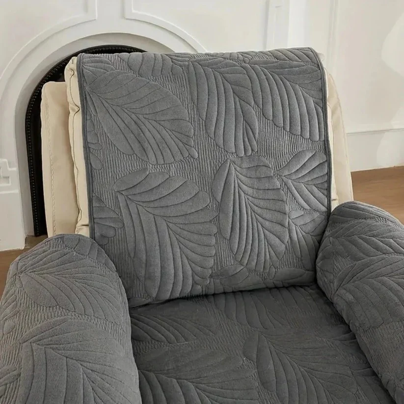 Patterned Stretch Recliner Slipcover with Full Coverage - Image 9