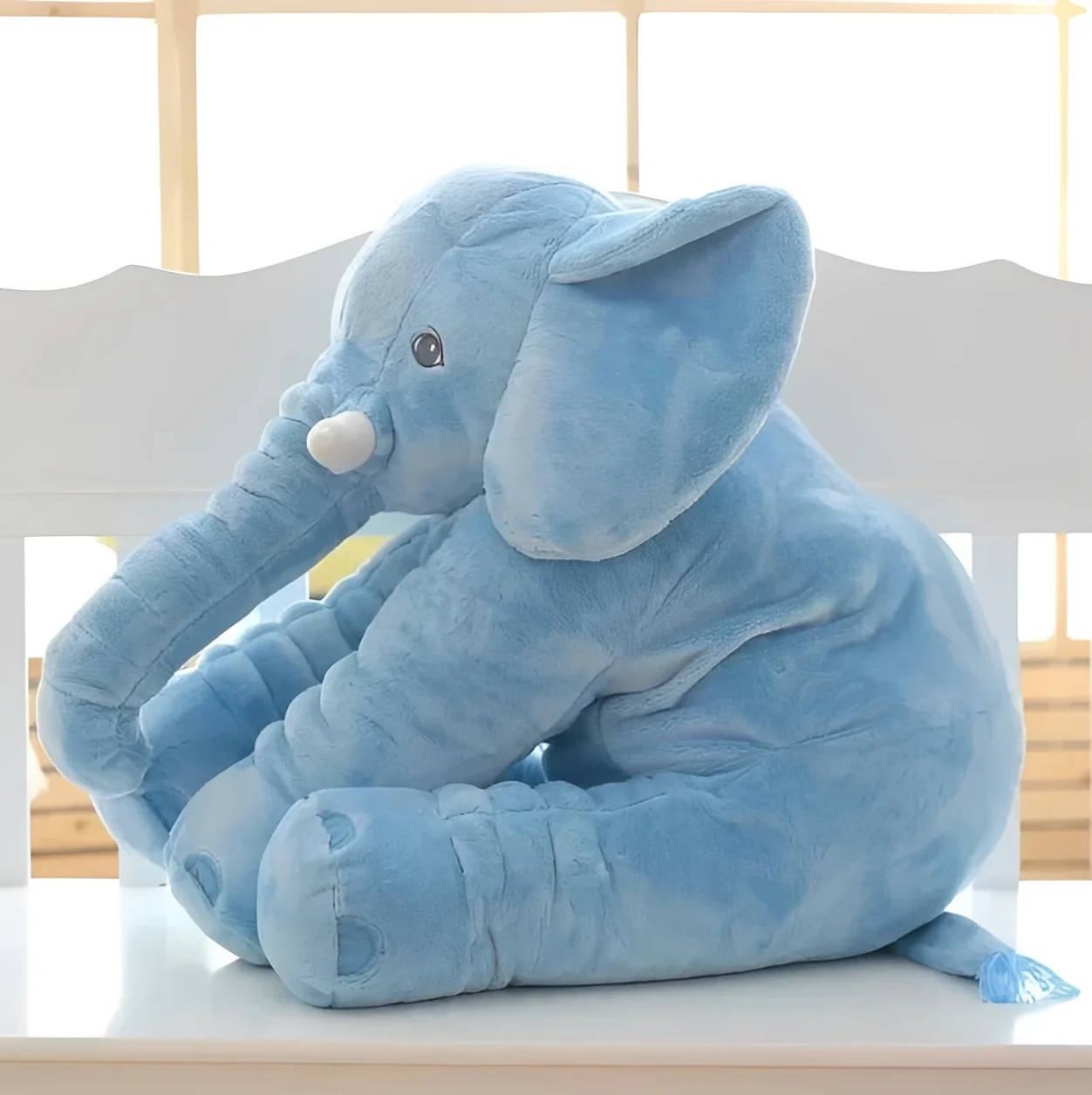 Plush Elephant Pillow with Soft Body Support for Infants - Image 4