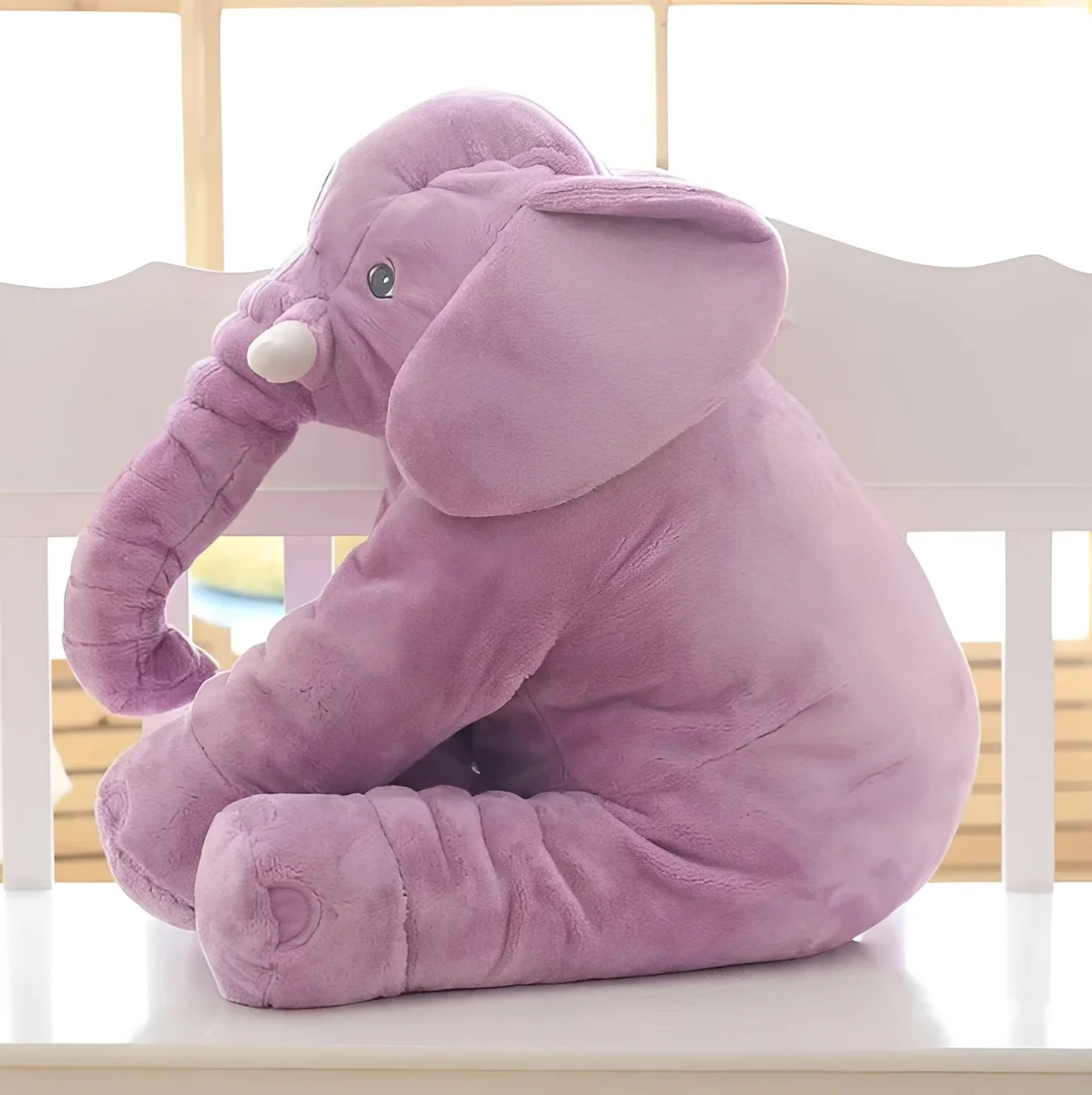 Plush Elephant Pillow with Soft Body Support for Infants - Image 5