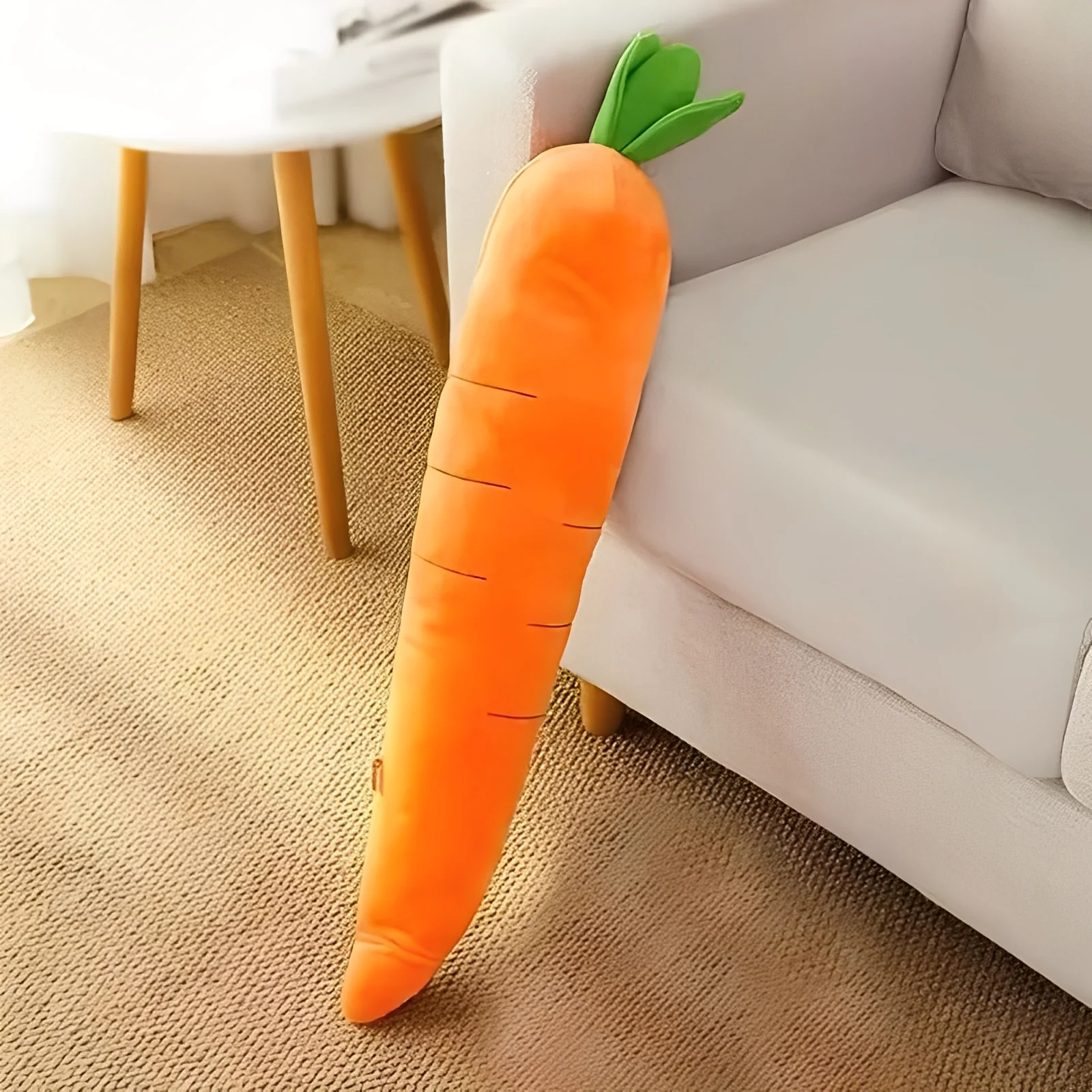 Plush Dog Toy with Sound in Carrot Shape - Image 2