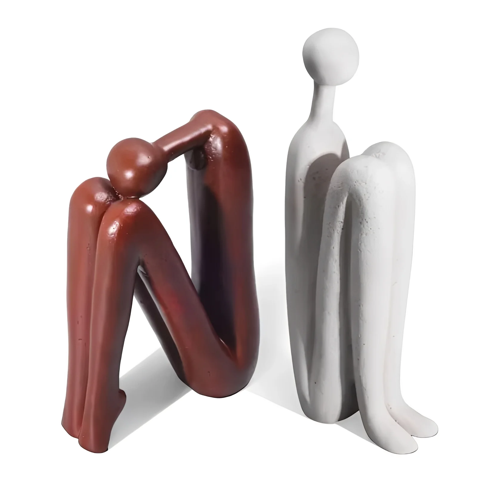 Polyresin Decorative Bookends for Home and Office, Set of 2 - Image 3