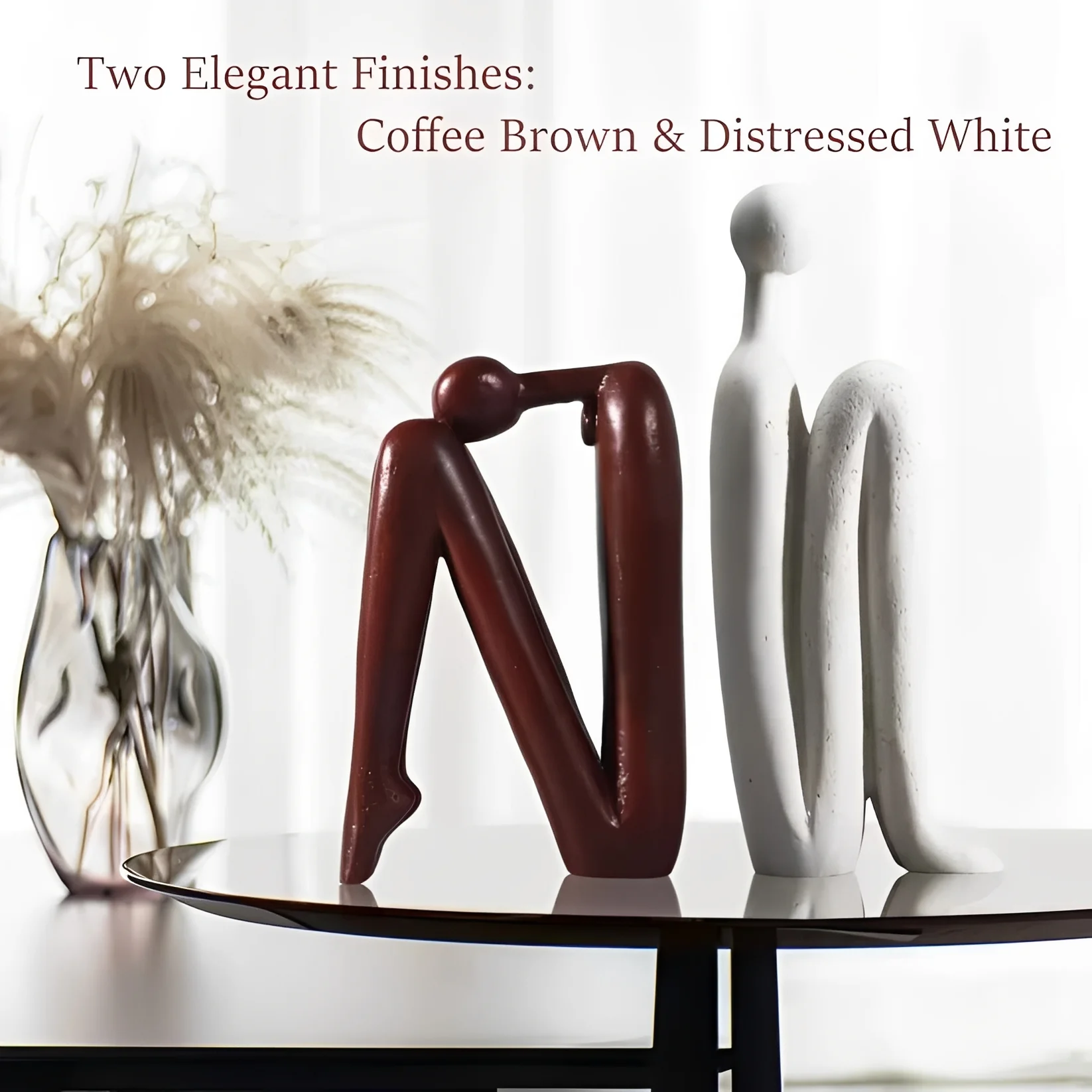 Polyresin Decorative Bookends for Home and Office, Set of 2 - Image 7