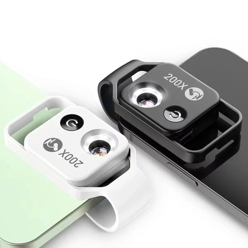 Portable 200X Smartphone Microscope Lens and Universal Clip - Image 3