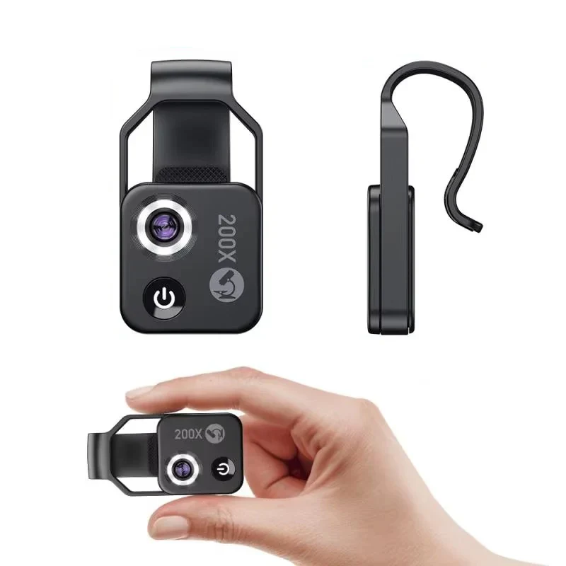 Portable 200X Smartphone Microscope Lens and Universal Clip - Image 6