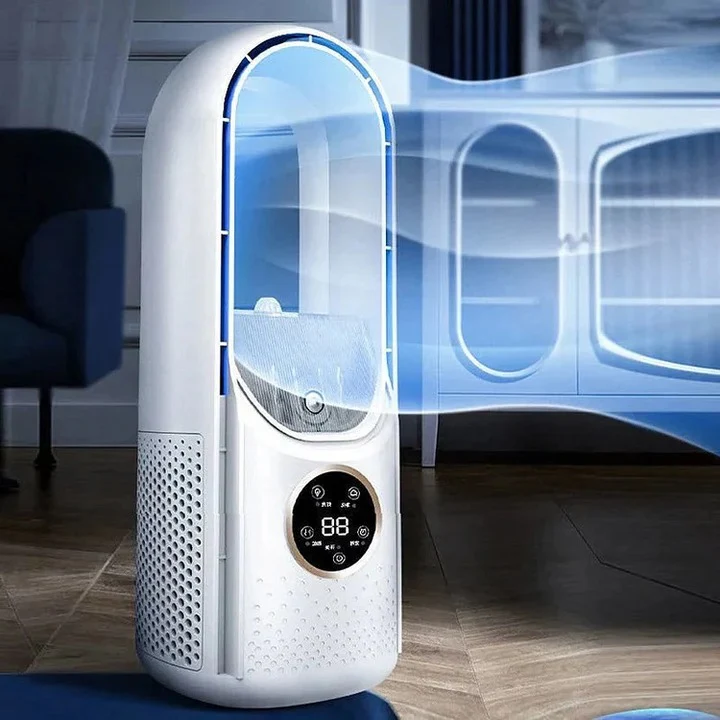 Portable Bladeless Fan with USB Power and 100ml Water Tank - Image 7